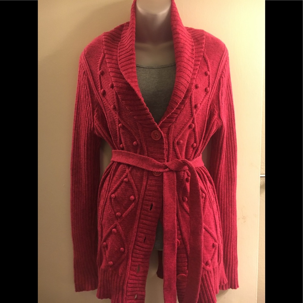 COPY - IZOD Women’s cardigan/sweater burgundy sz Large